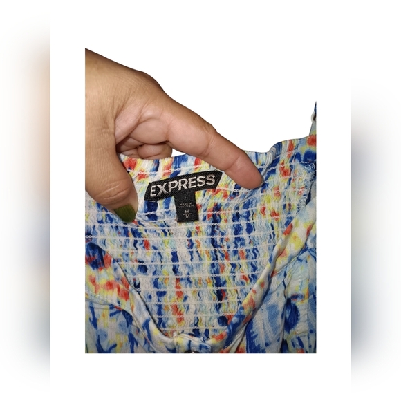 Express Multicolor Patterned Dress - Picture 3 of 4